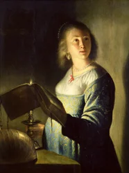 Young Woman with a Candle